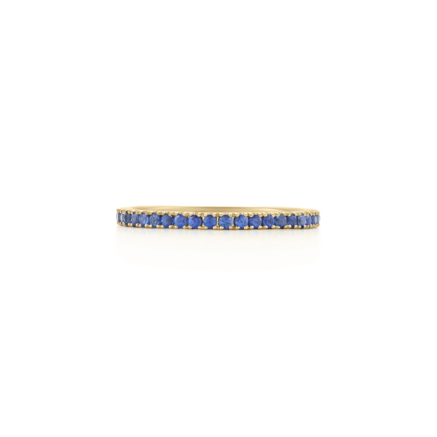 Kwiat 18k Yellow Gold Blue Sapphire Eternity Band