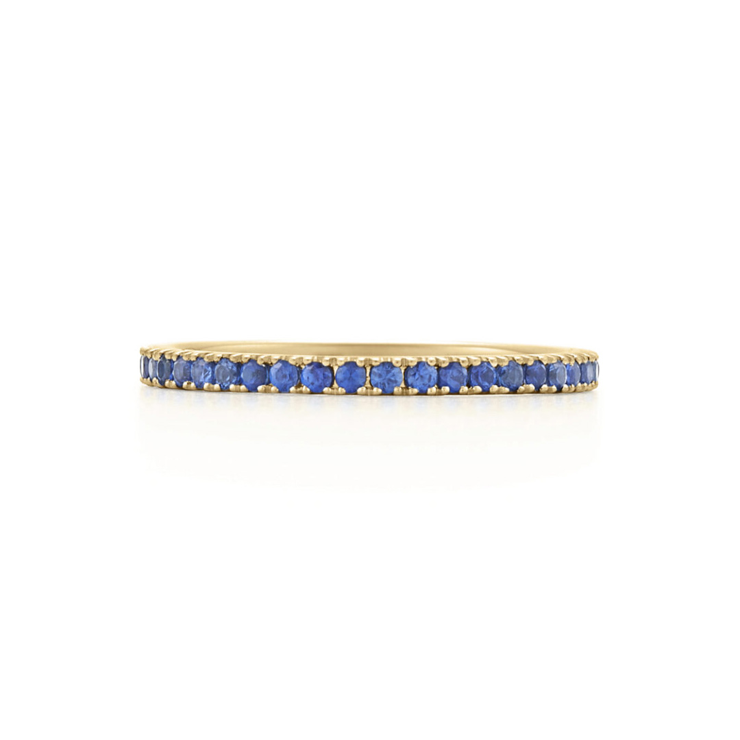 Kwiat 18K Yellow Gold Stackable Blue Sapphire Eternity Band
