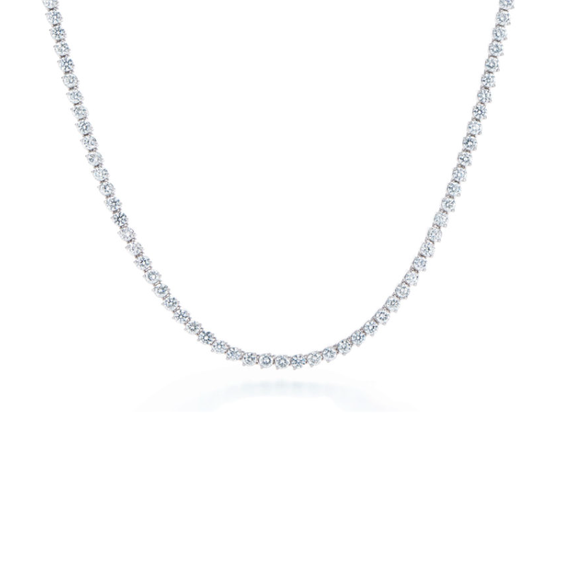 Kwiat 18K White Gold Diamond Line Necklace - N-9395-7-DIA-18KW