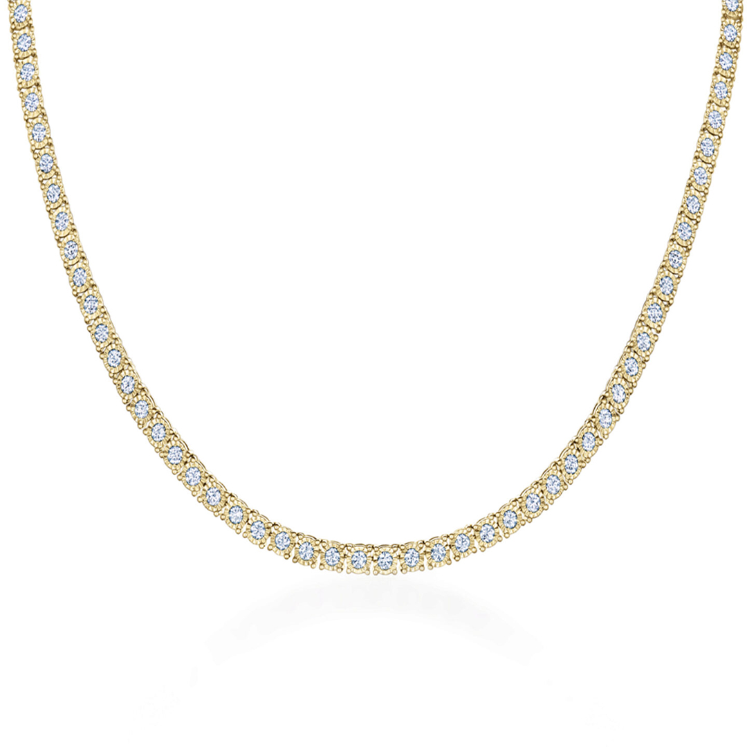 Kwiat 18K Yellow Gold Sunburst Diamond Necklace - N-9925-0-DIA-18KY
