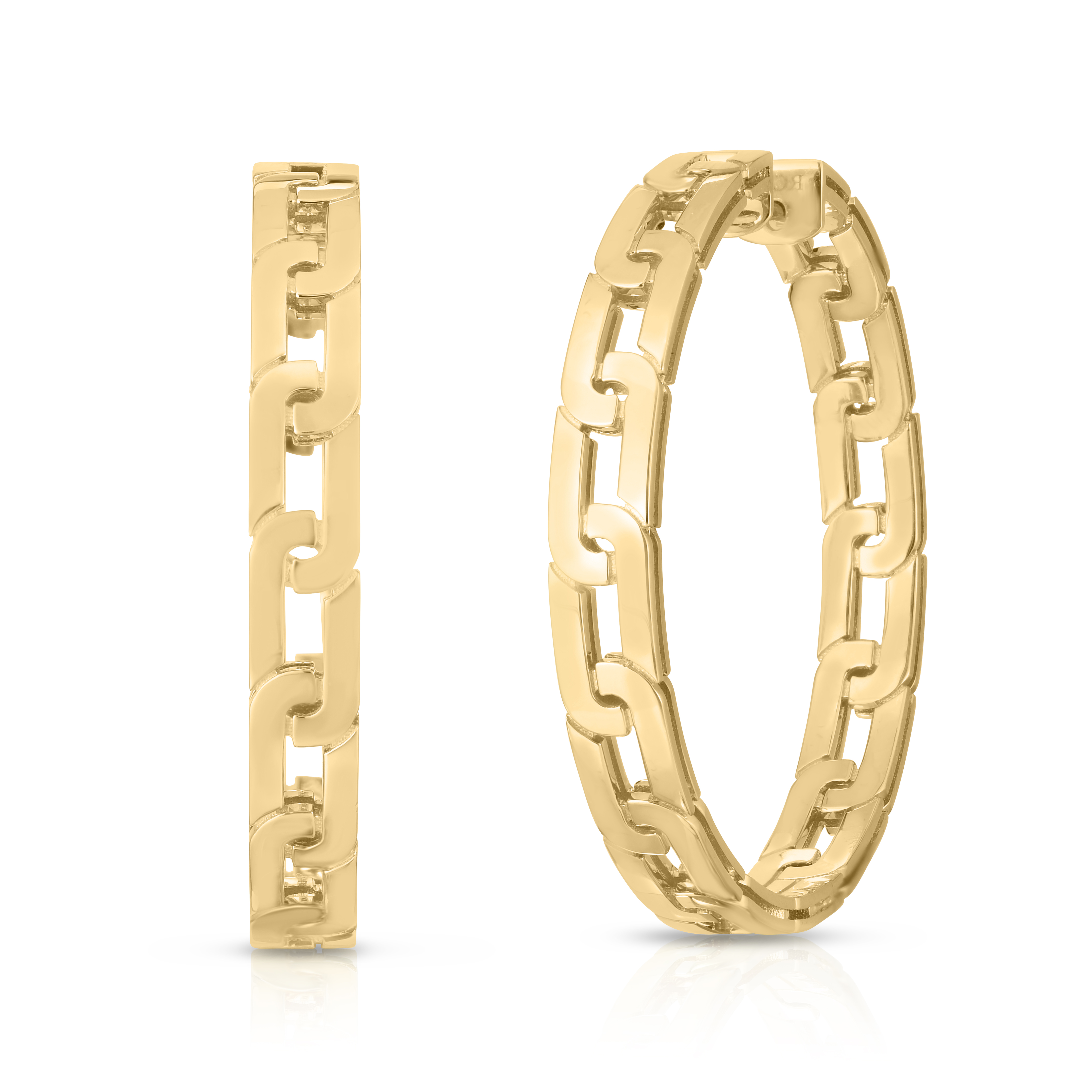 Roberto Coin 18K Yellow Gold Navarra Hoop Earrings