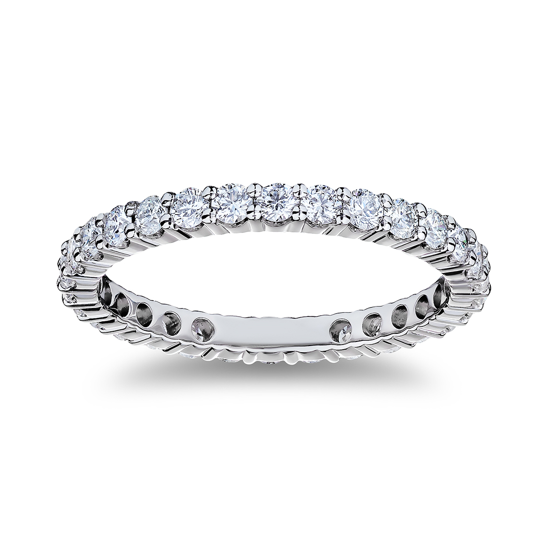 Platinum and Diamond Eternity Band