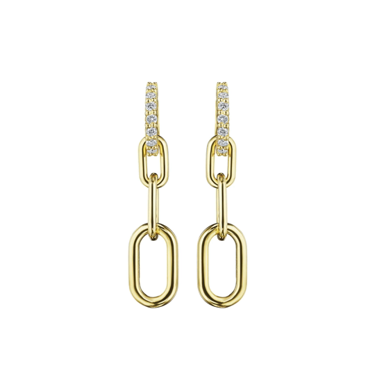 18Y P.PREVILLE 0.56 GH VSSI PLAIN LINK EARRING