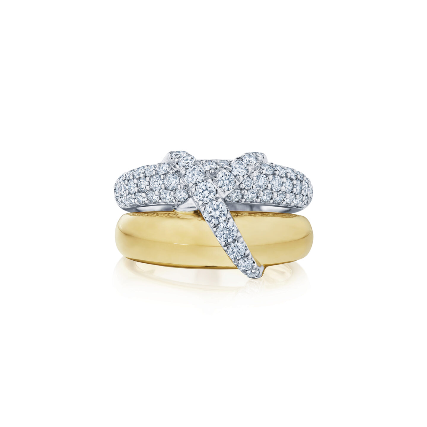 Kwiat 18K Yellow and White Gold Diamond Ring