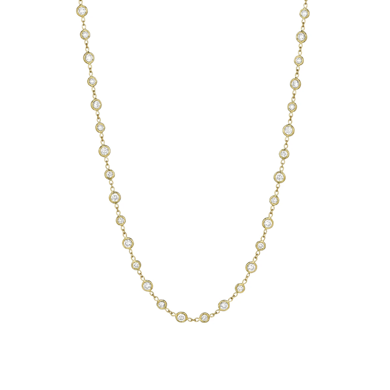 Penny Preville 18K Yellow Gold Diamond Eyeglass Necklace - N7104G