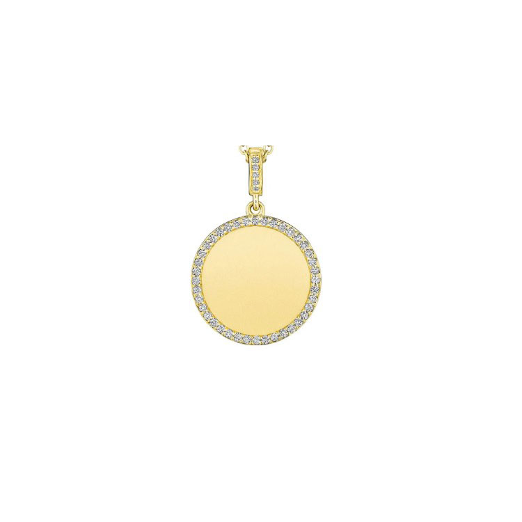 Penny Preville 18K Yellow Gold Diamond Medallion