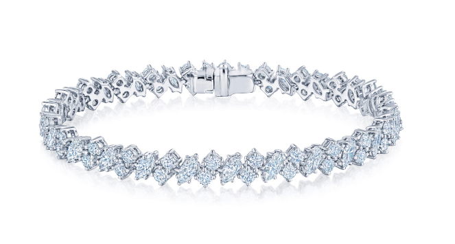 Kwiat 18K White Gold 7" Line Bracelet