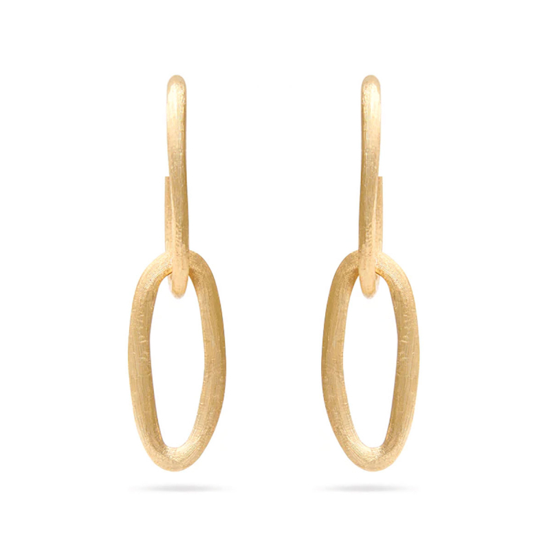 Marco Bicego 18K Yellow Gold Oval Double Linked Earrings