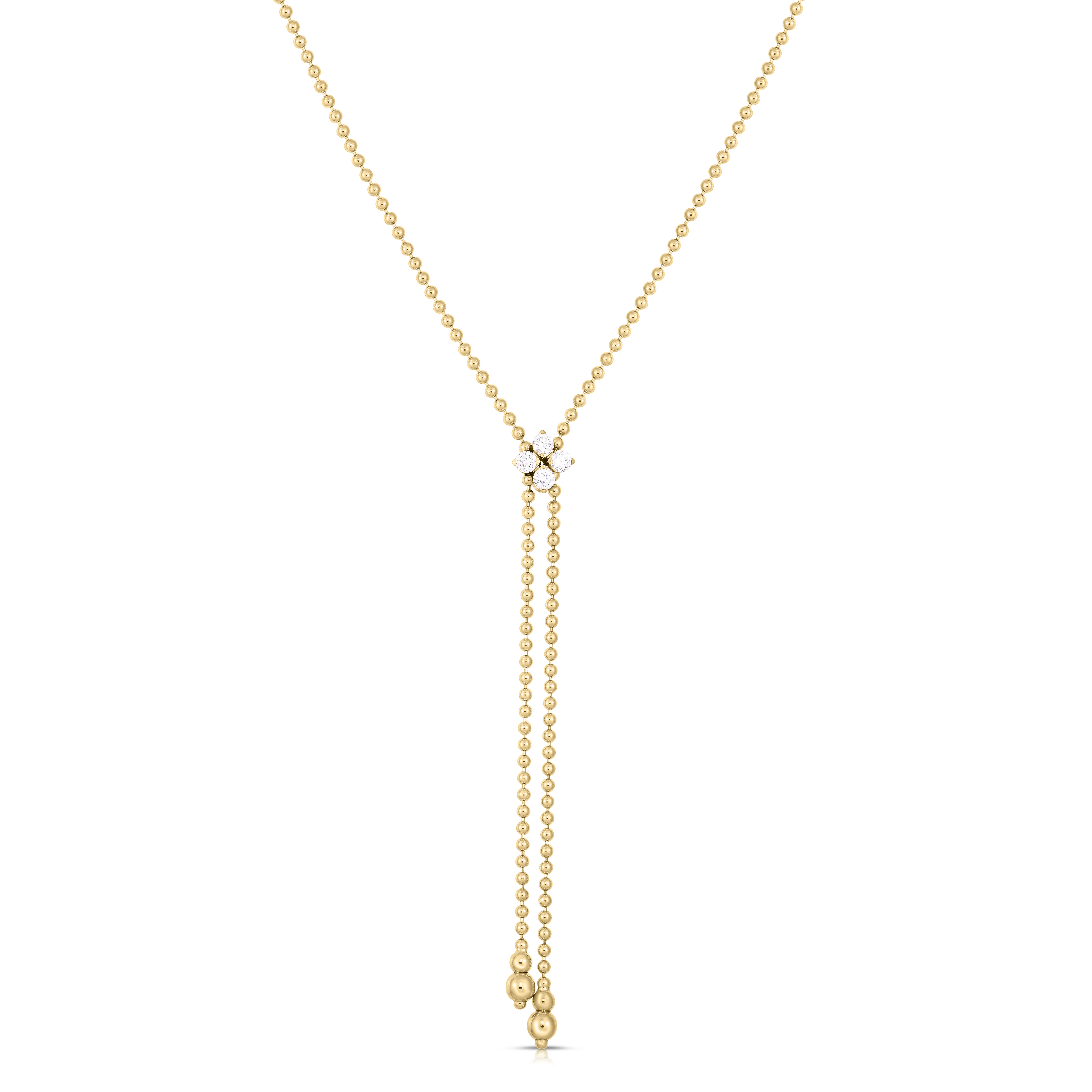 Roberto Coin 18K Yellow Gold Love in Verona Diamond Lariat