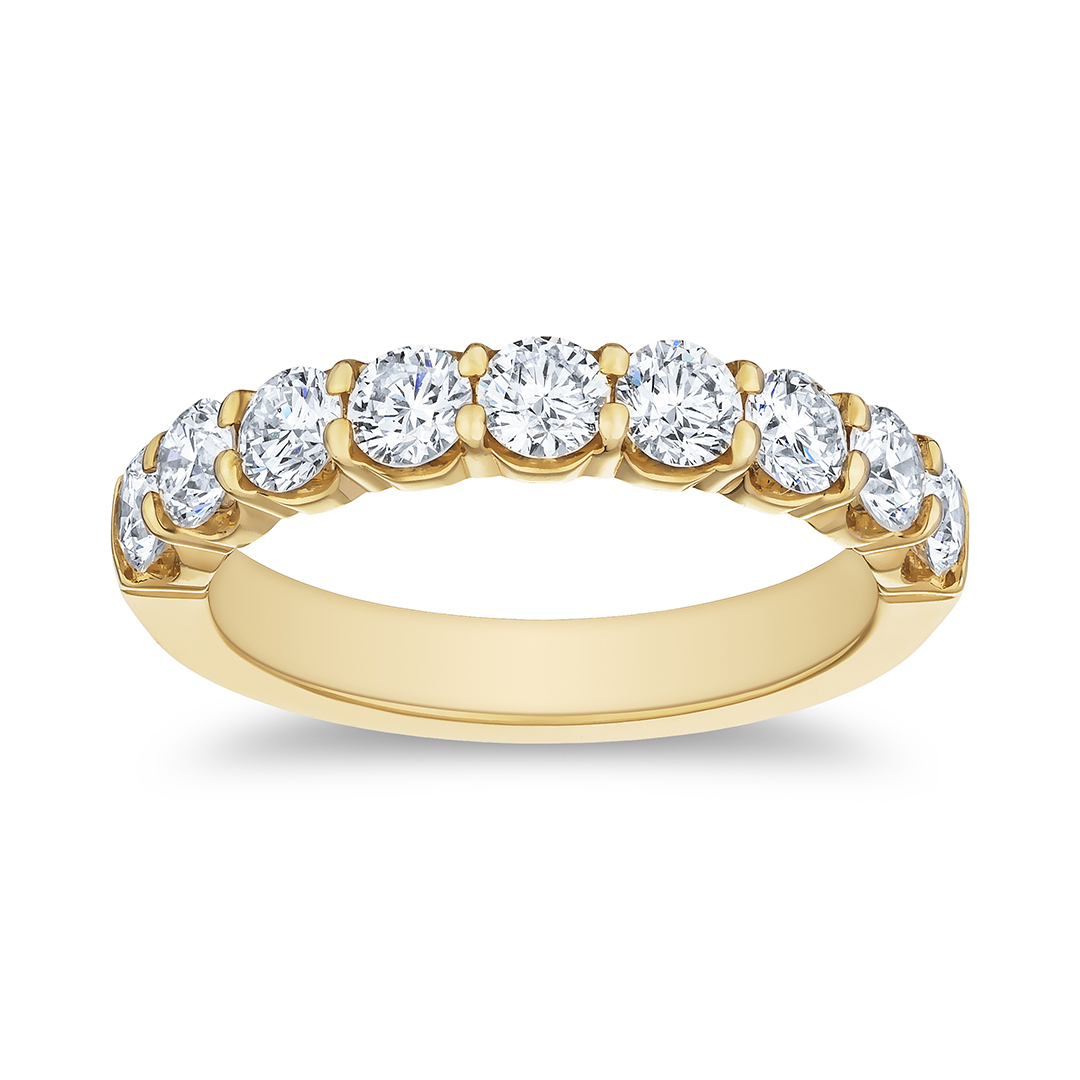 18K Yellow Gold Diamond Band