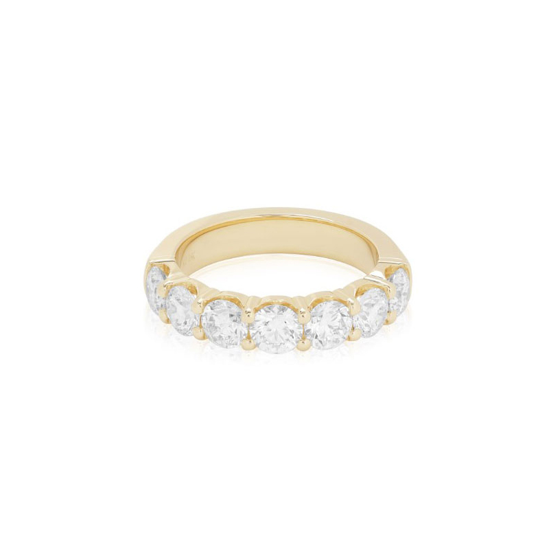 18K Yellow Gold and Diamond Band Ring - 8358Y