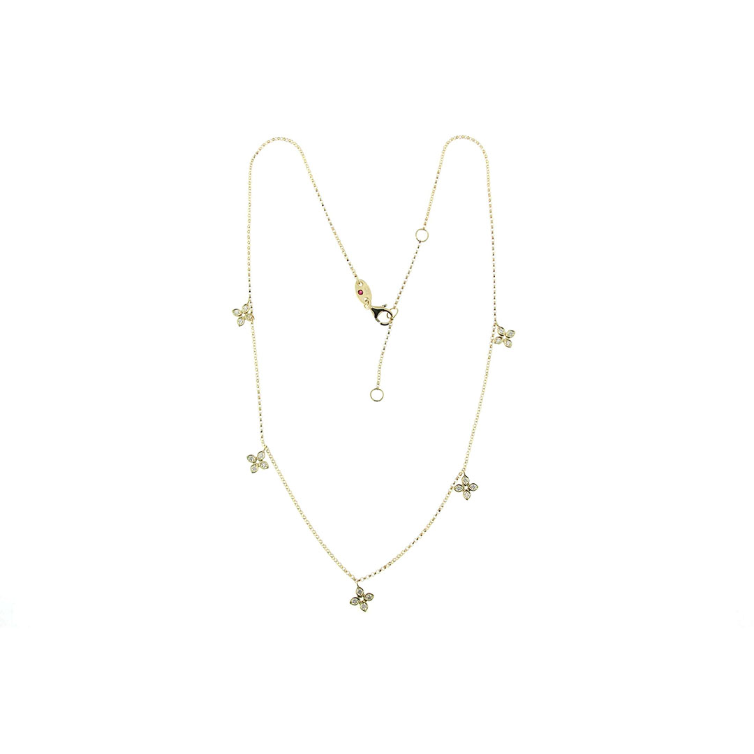 Roberto Coin 18K Yellow Gold Diamonds by the Inch Necklace