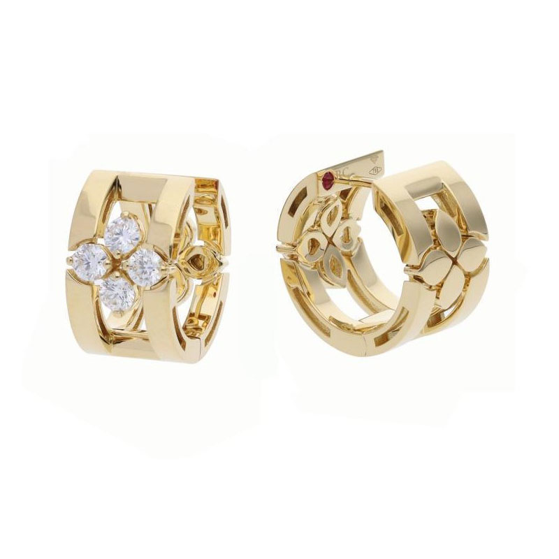 Roberto Coin 18K Yellow Gold Love in Verona Huggie Hoop Earrings