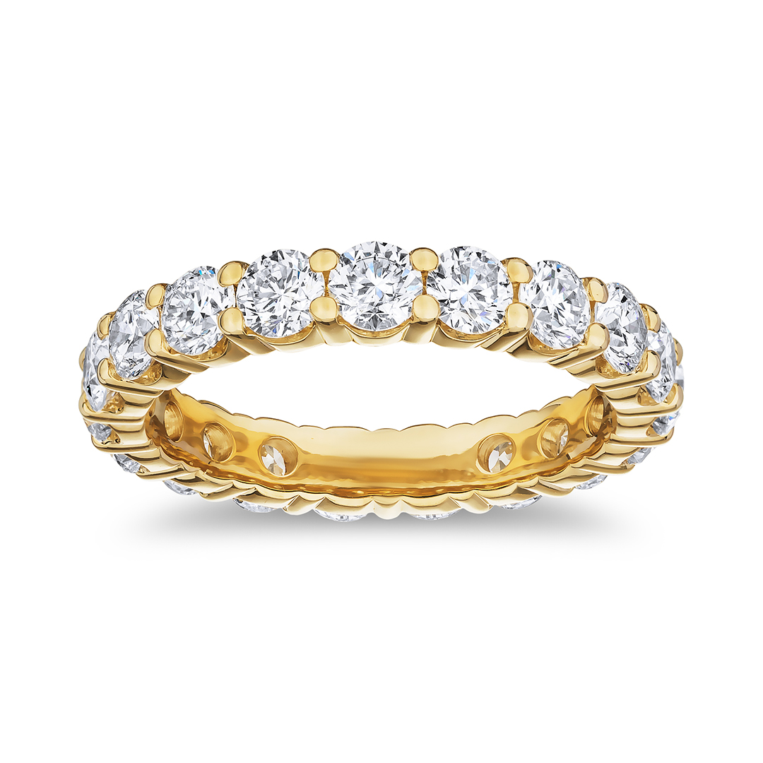 18K Yellow Gold Diamond Eternity Band