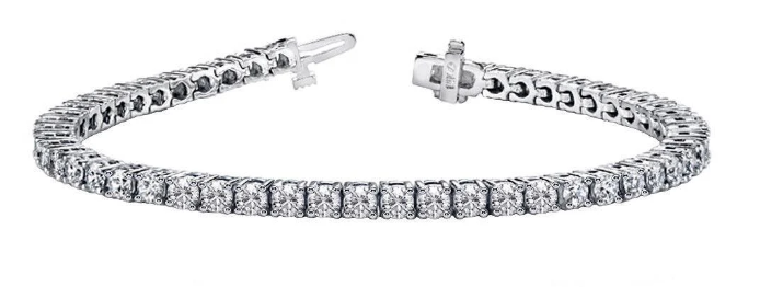 18K White Gold Diamond Tennis Bracelet