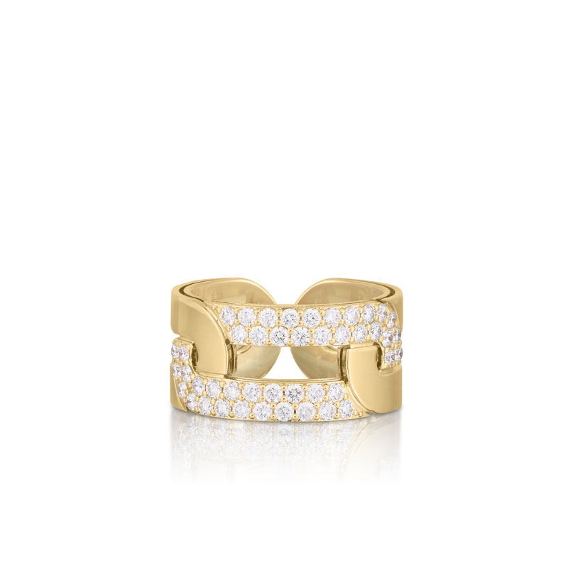 Roberto Coin 18K Yellow Gold Navarra Diamond Ring