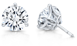 Rahaminov 18K White Gold Diamond Stud Earrings - ST-2202