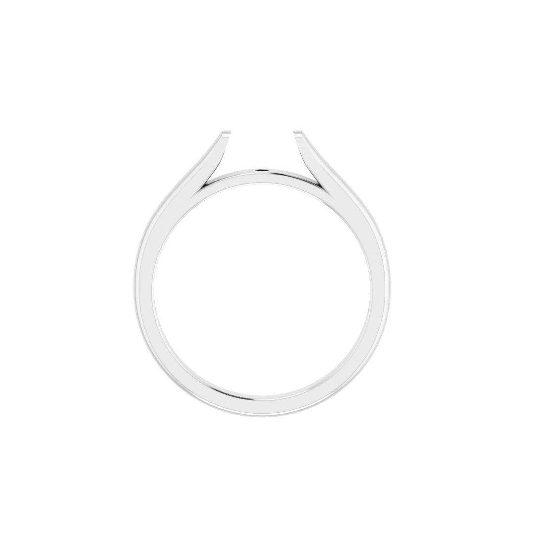 Platinum Solitaire Semi Mount for 1.50ct