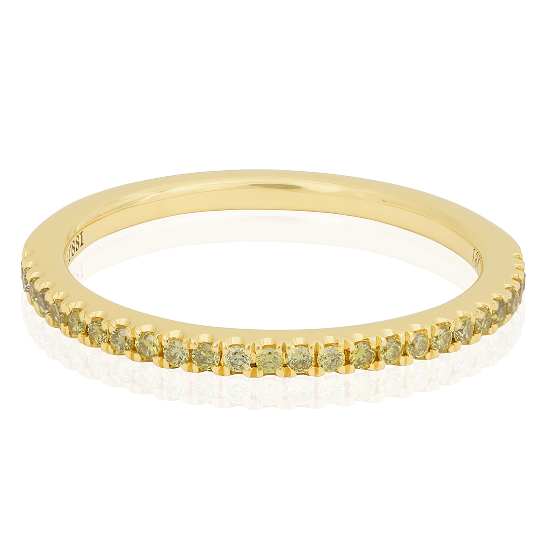 14K Yellow Gold Diamond Band