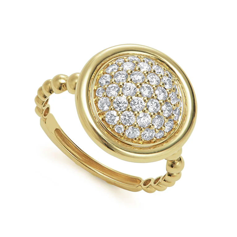 LAGOS 18K Yellow Gold Meridian Diamond Ring - 02-10315-DD6