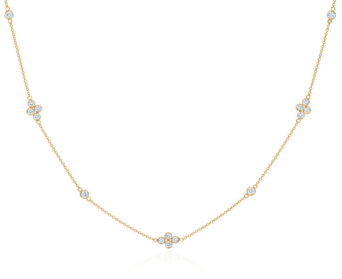 Kwiat 18K Yellow Gold Diamond Strings Necklace - 6450