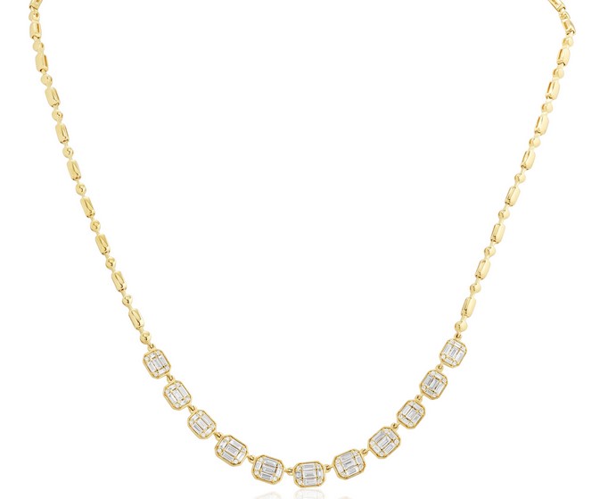 Kwiat 18K Yellow Gold Diamond Necklace