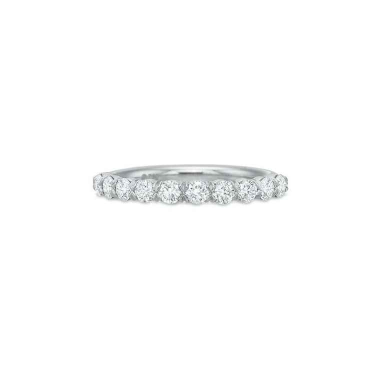 Precision Set Platinum and Diamond Band - 1808
