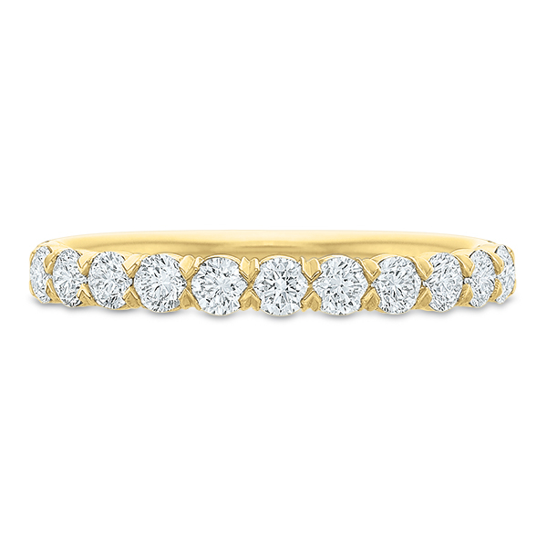 Precision Set 18K Yellow Gold Diamond Band