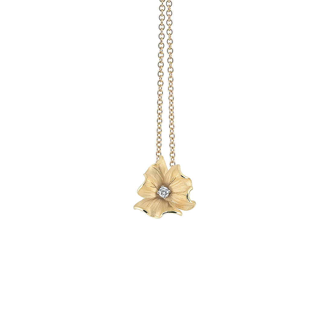 Anna Maria Cammilli 18K Yellow Sunrise Gold Grace Diamond Necklace - 1813