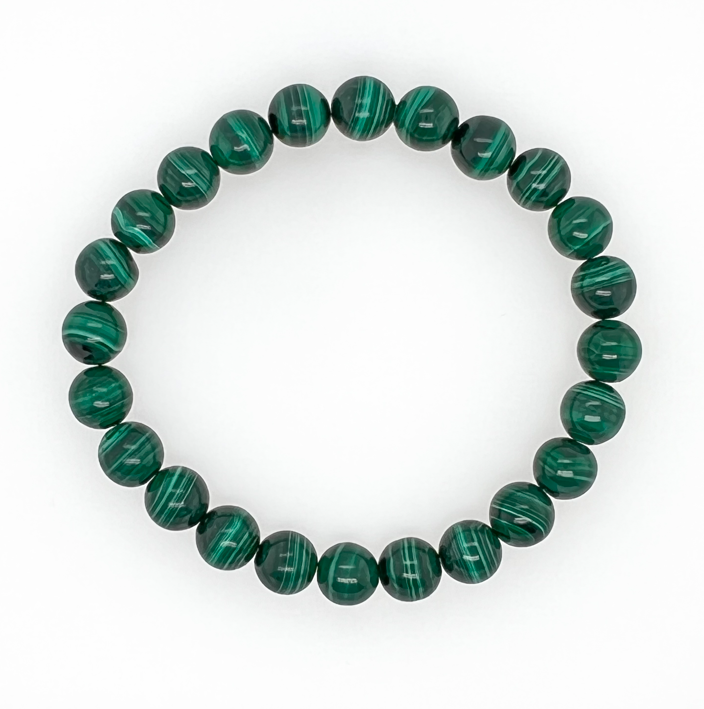Malachite Bead Bracelet