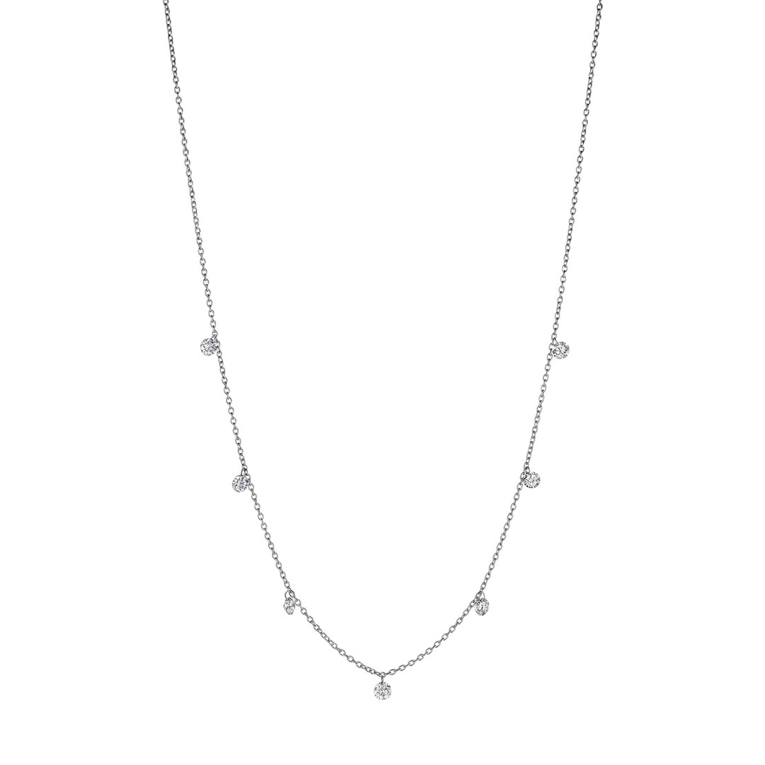 Penny Preville 18K White Gold and Diamond Necklace