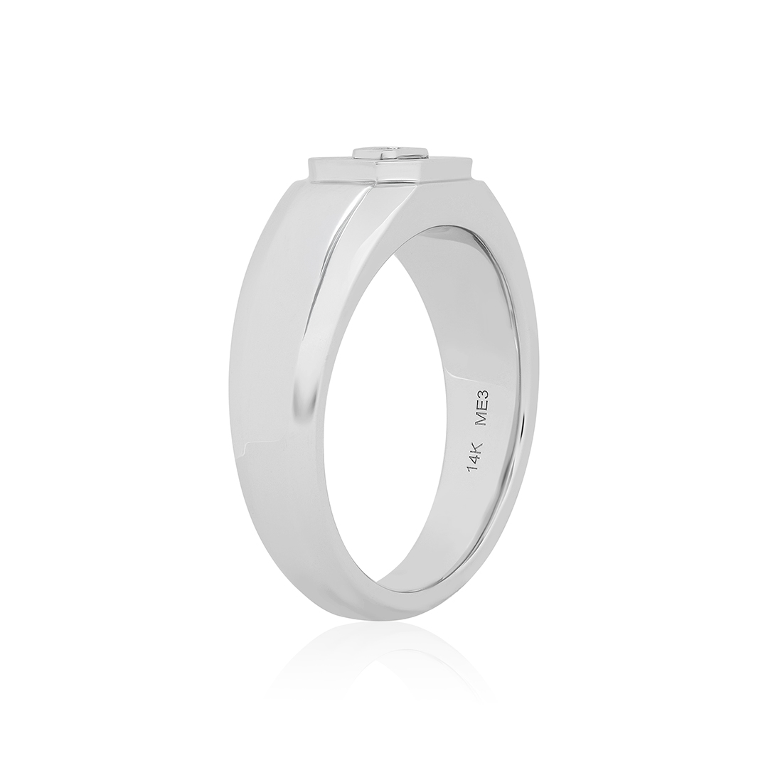 14K White Gold Diamond Ring