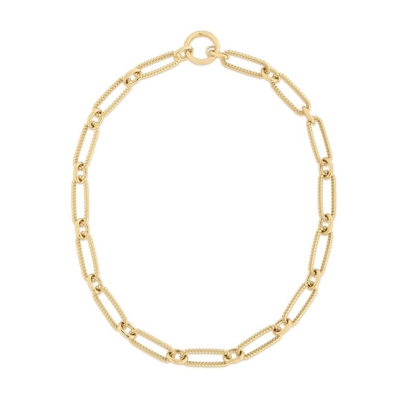 Roberto Coin 18K Yellow Gold Oro Link Necklace