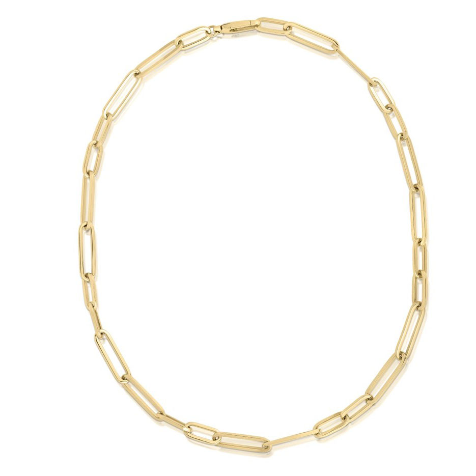 Roberto Coin 18K Yellow Gold Paperclip Chain Necklace
