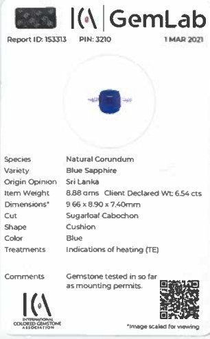 Platinum Blue Sapphire Diamond Ring