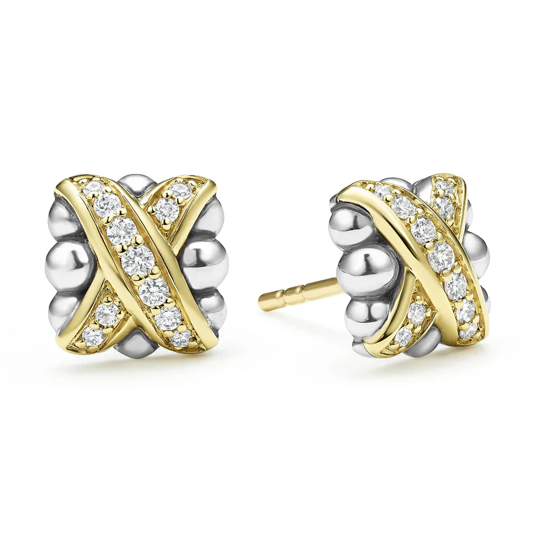 LAGOS Sterling Silver and 18K Yellow Gold Embrace Diamond 