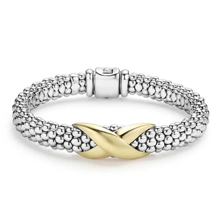 LAGOS Sterling Silver and 18K Yellow Gold Embrace 