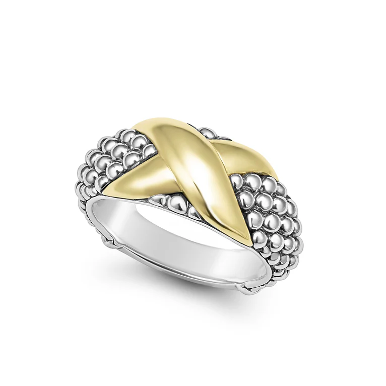 LAGOS Sterling Silver and 18K Yellow Gold Embrace 