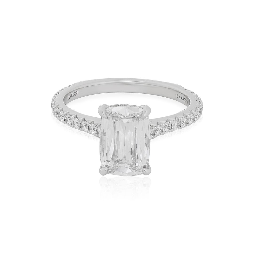 Henri Daussi 18K White Gold Diamond Ring - AAG320-EC