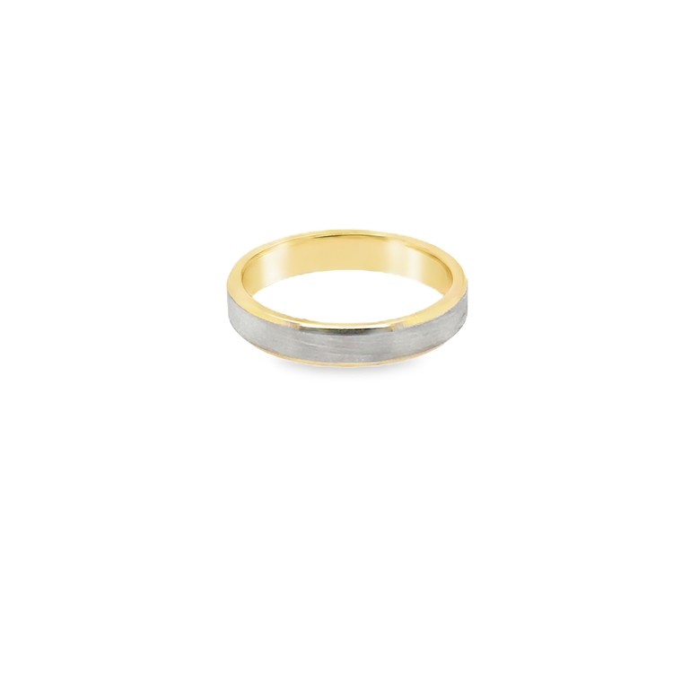Platinum and 18K Yellow Gold Wedding Band