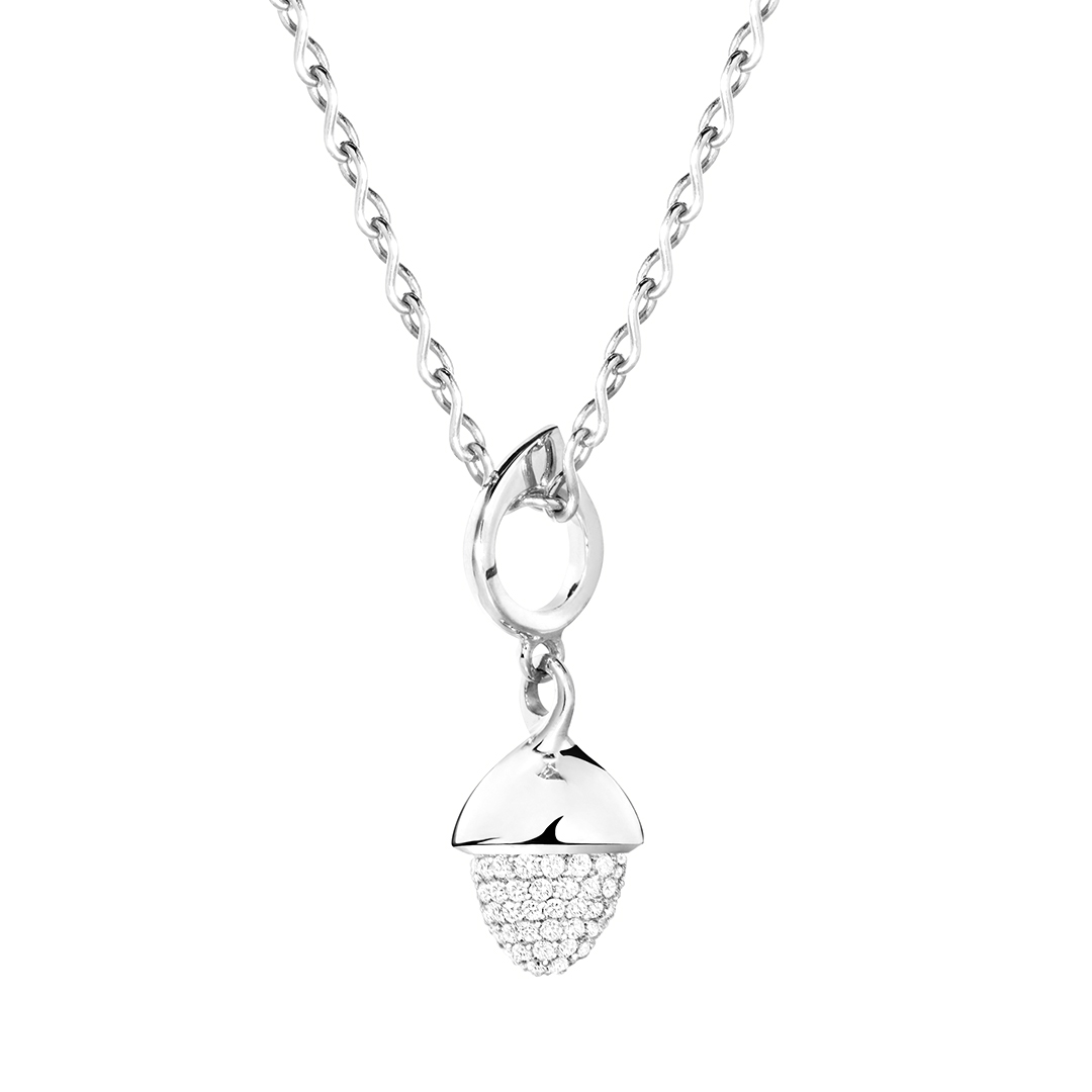 Tamara Comolli 18K White Gold and Sand/White Moonstone Pendant Necklace - P-MFL-P-WG