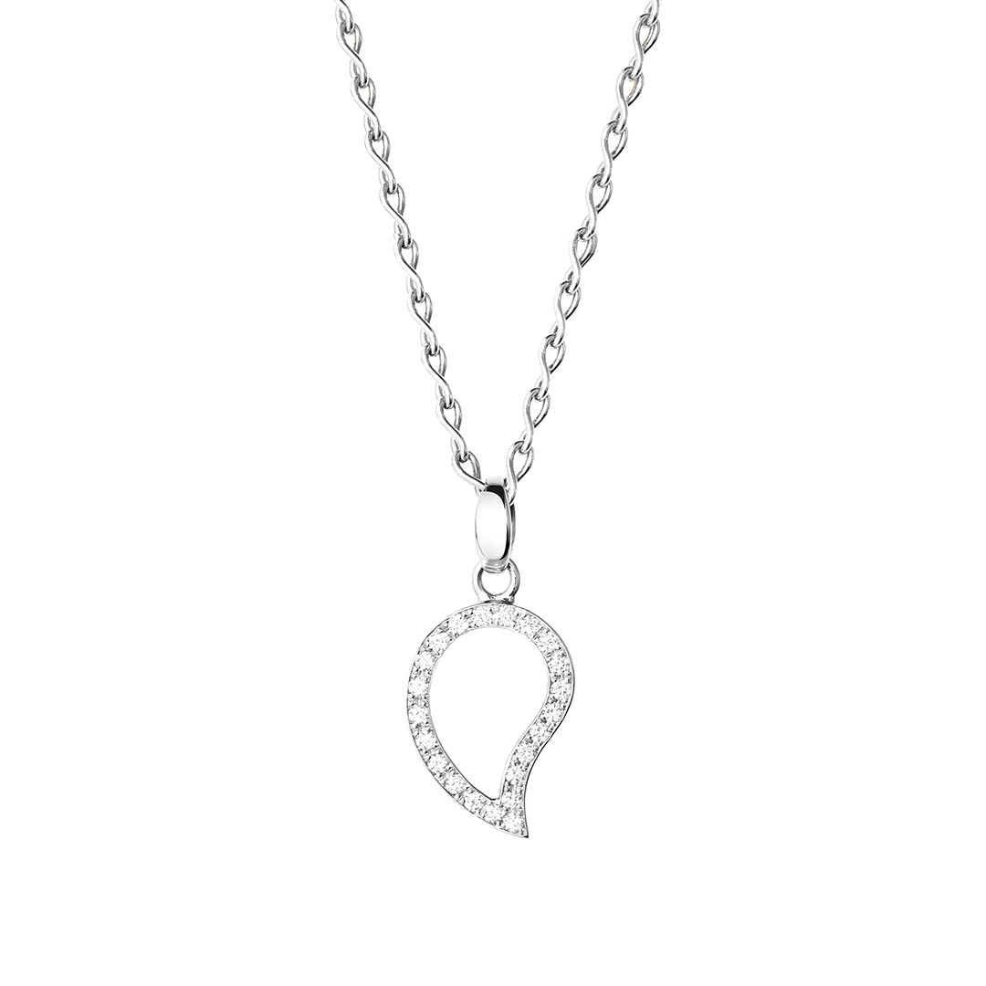 Tamara Comolli 18K White Gold and Diamond Pendant Necklace