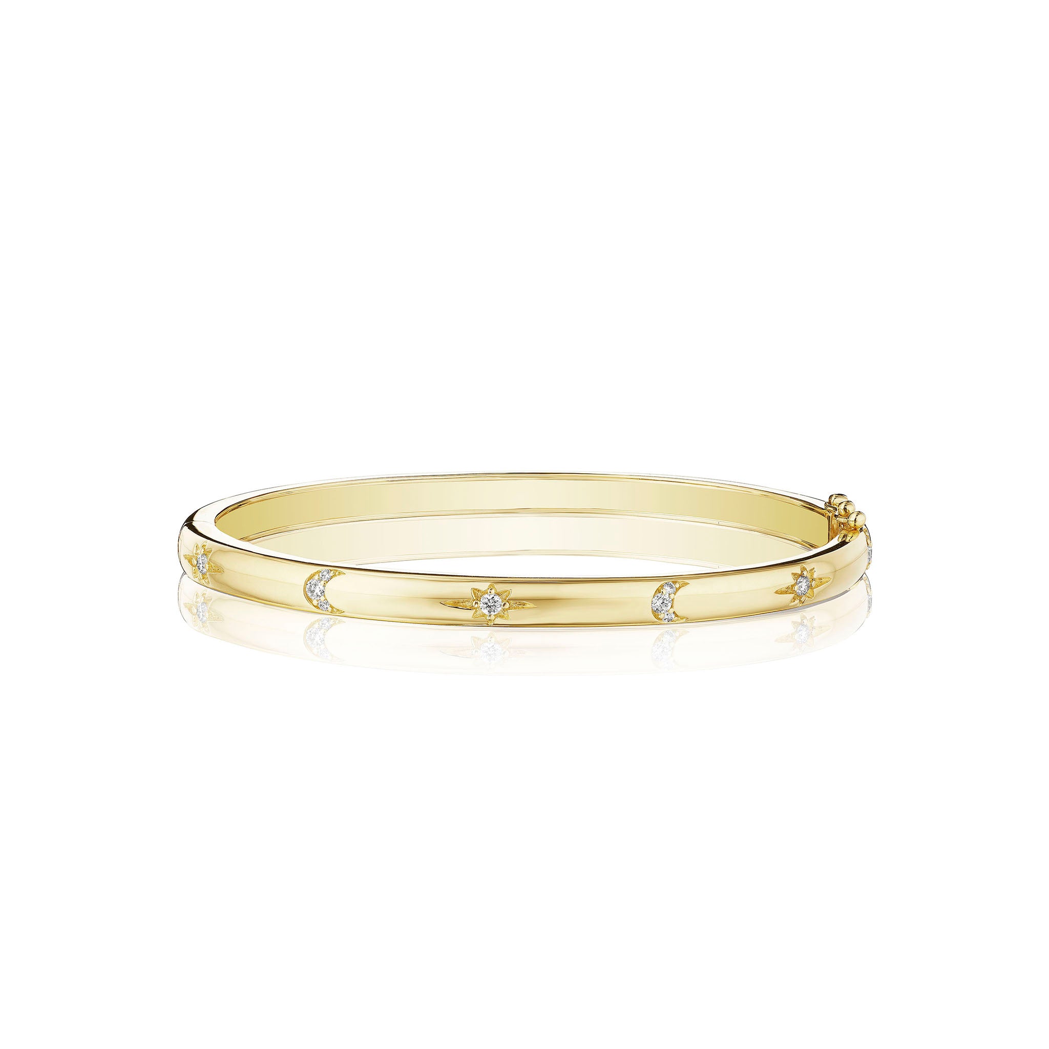 Penny Preville 18K Gold Diamond Bangle