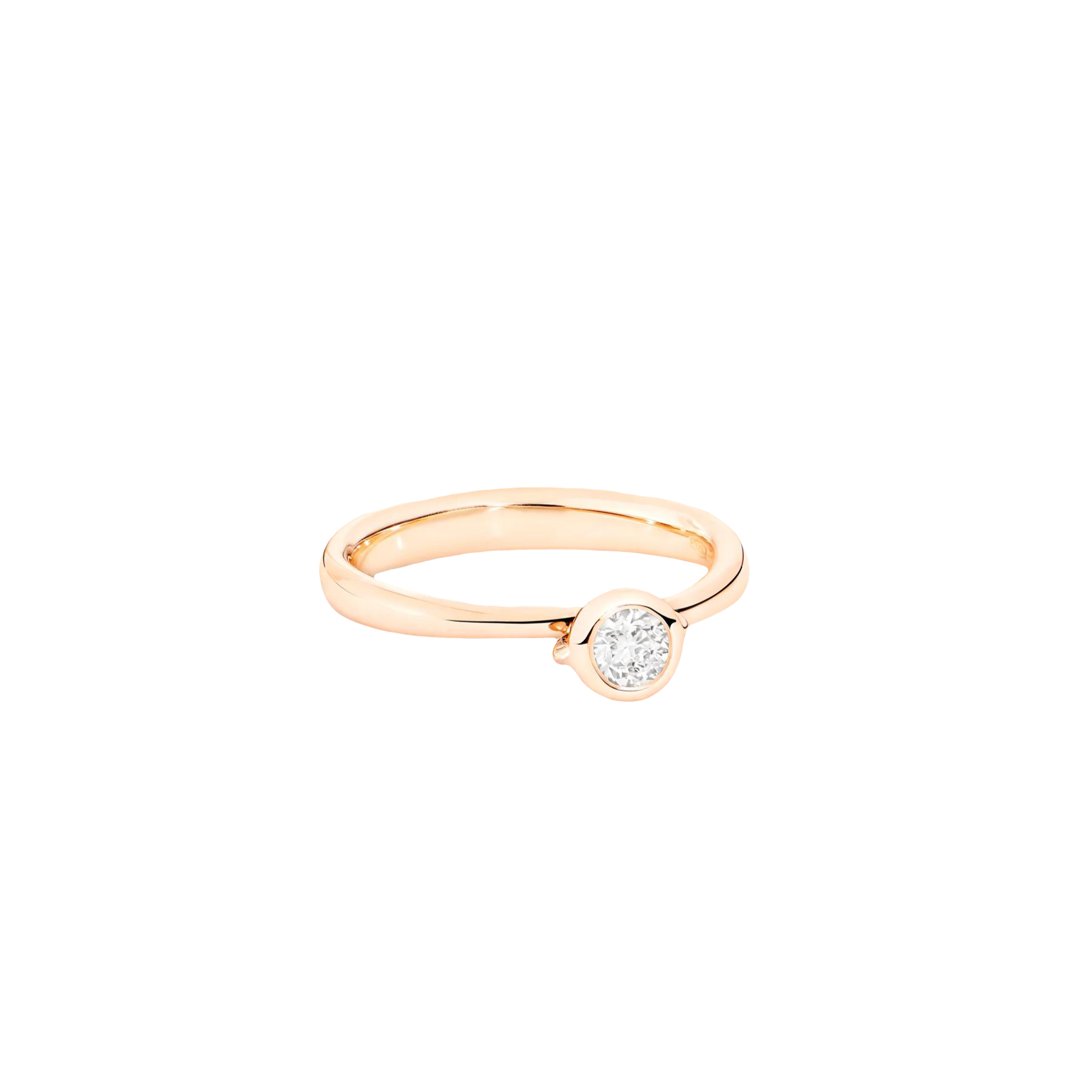 Tamara Comolli 18K Rose Gold Bouton Diamond Stackable Ring