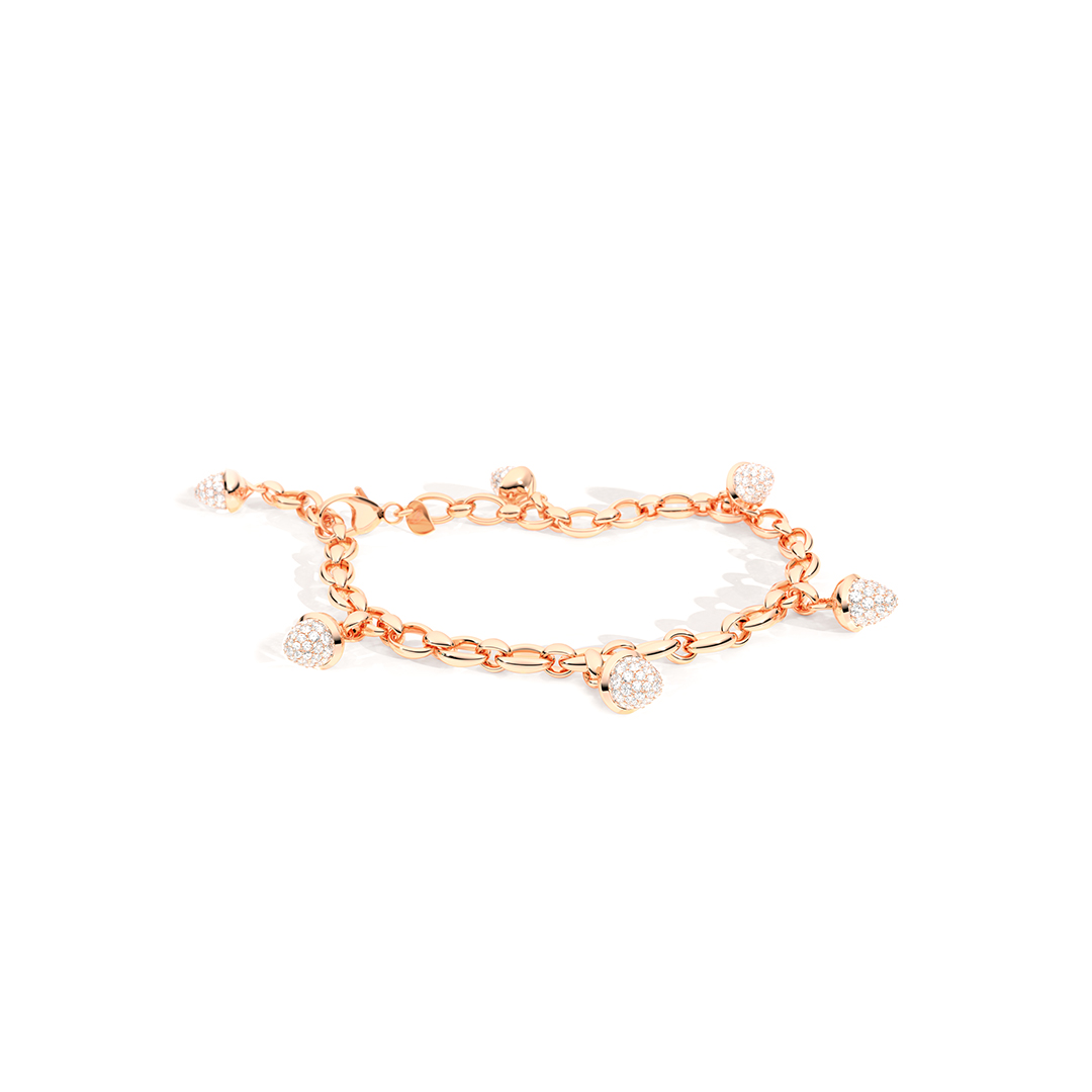 Tamara Comolli 18K Rose Gold Mikado Collection Charm Bracelet itemprop=