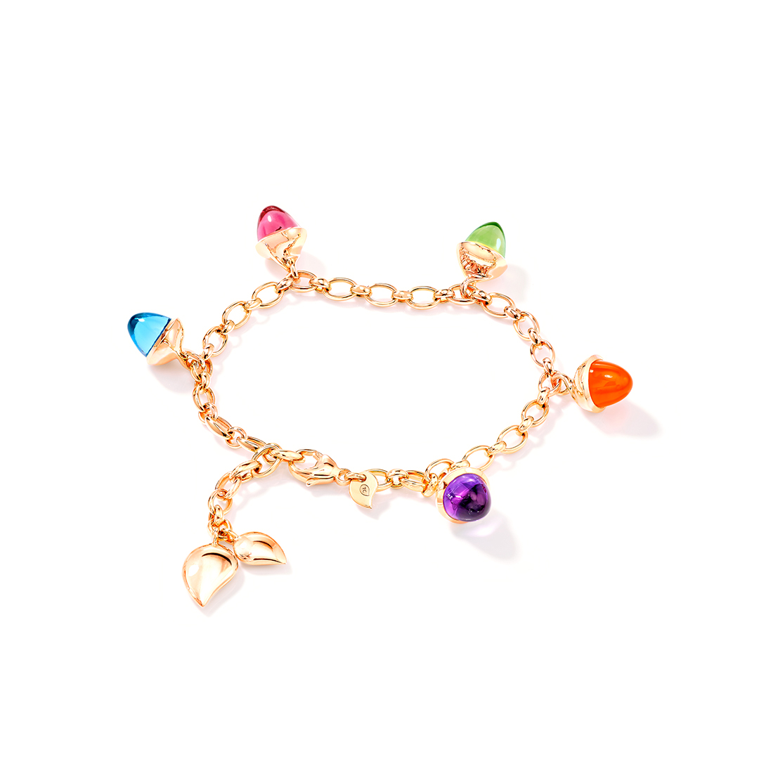 Tamara Comolli 18K Rose Gold Mixed Color Mikado Bracelet