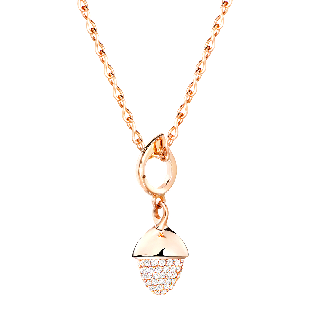 Tamara Comolli 18K Rose Gold Diamond Mikado Pendant