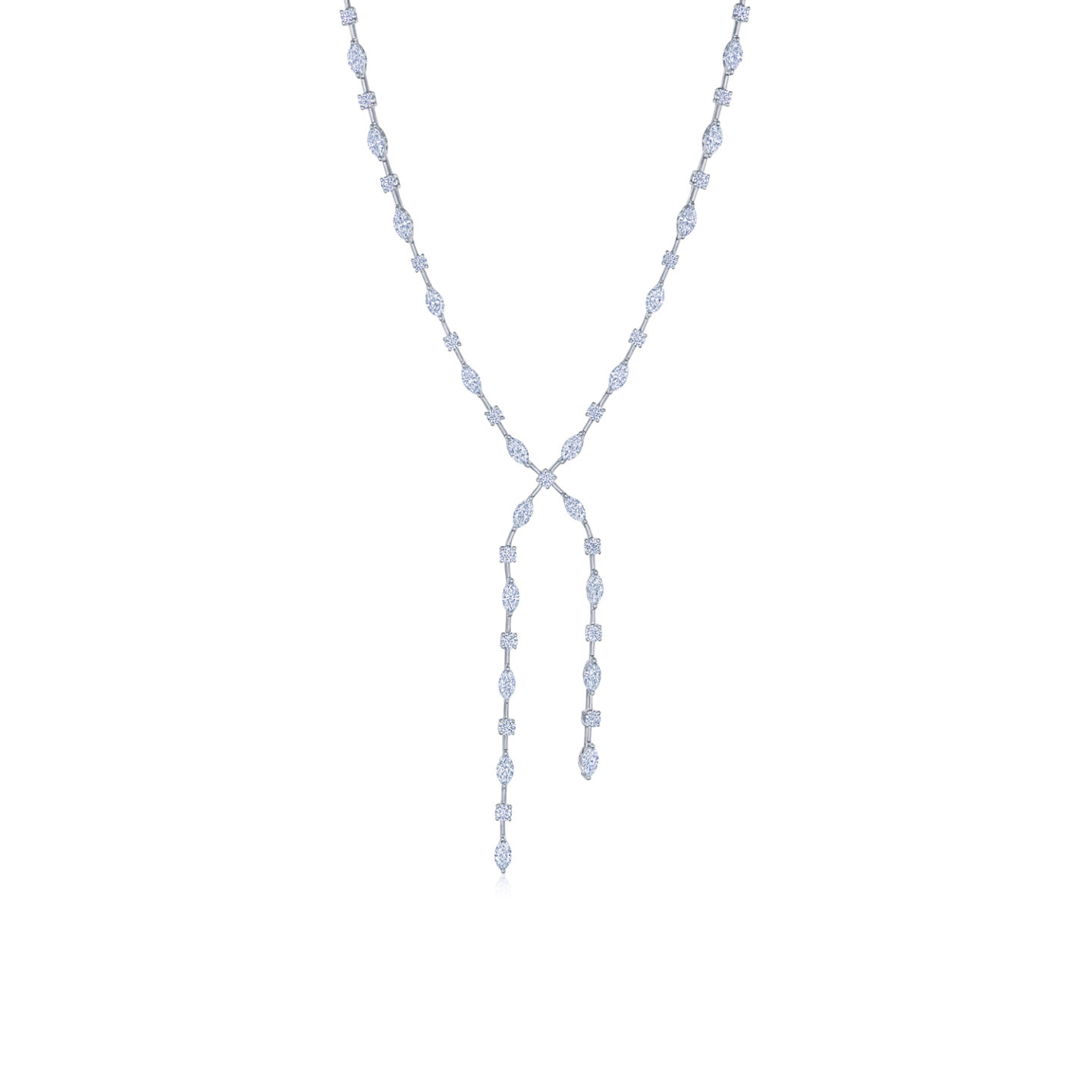 Kwait 18K White Gold Starry Night Diamond Necklace