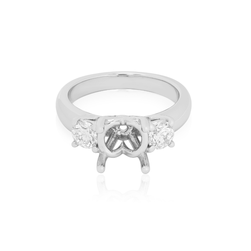 Platinum and Diamond Semi Mount - 5033ENPL