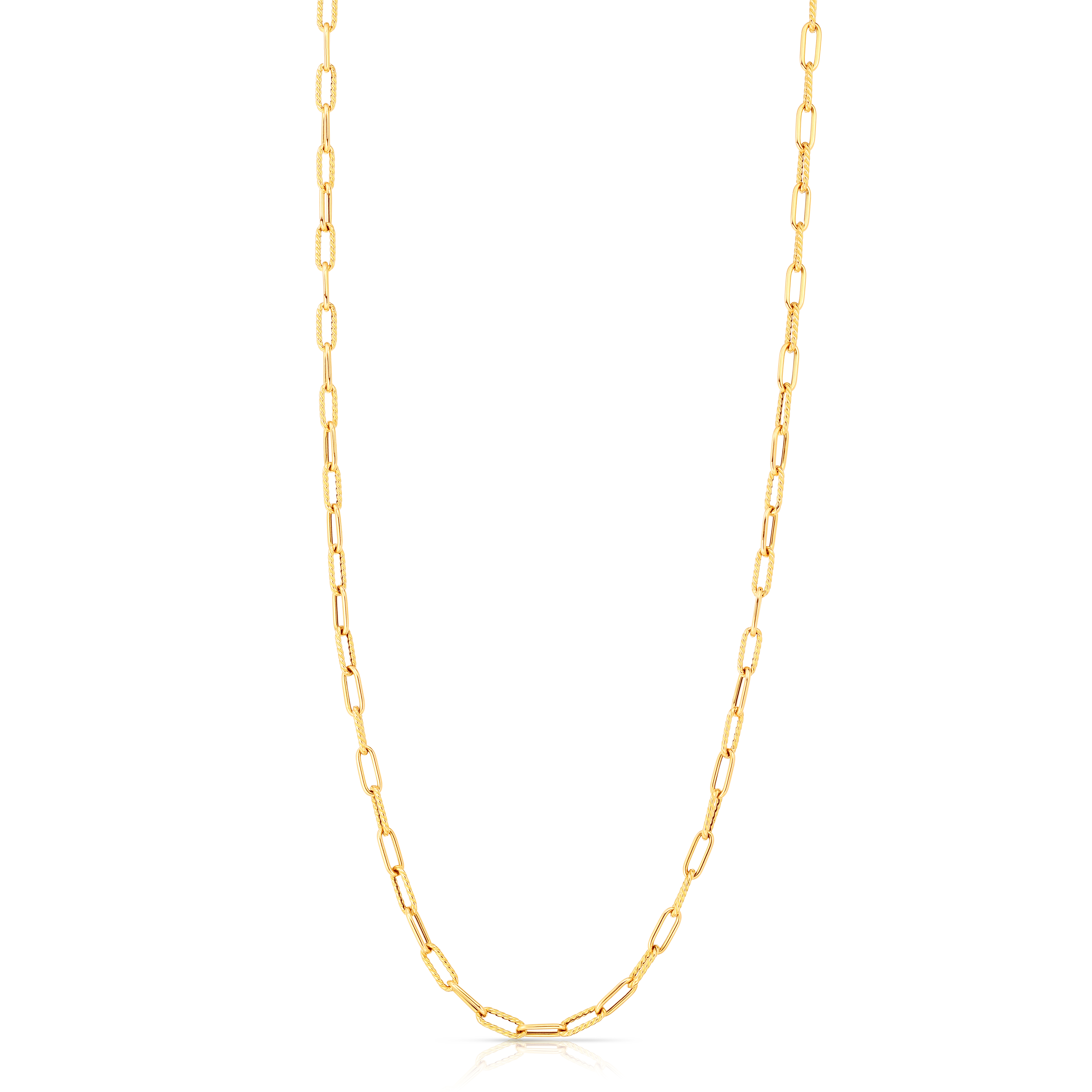 Roberto Coin 18K Yellow Gold Oval Link Chain Necklace